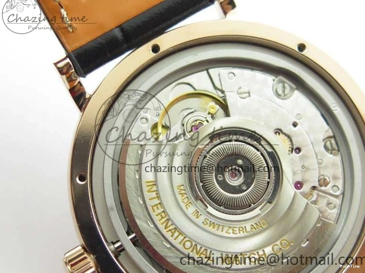 MIROTIME 0522 Durable Portofino 37mm RG V7F 1:1 Best Edition Gray Dial Diamonds Bezel on Black Leather Strap A 7089